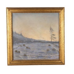 Paysage d'hiver, années 1900