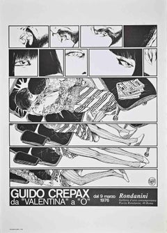 From "Valentina" to "O"  - Vintage Offset Print after Guido Crepax - 1976
