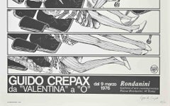 Guido Crepax From Valentina to O  - Vintage Offset Print by Guido Crepax - 1976