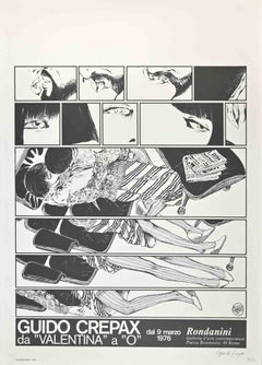 Guido Crepax From Valentina to O  - Vintage Offset Print by Guido Crepax - 1976