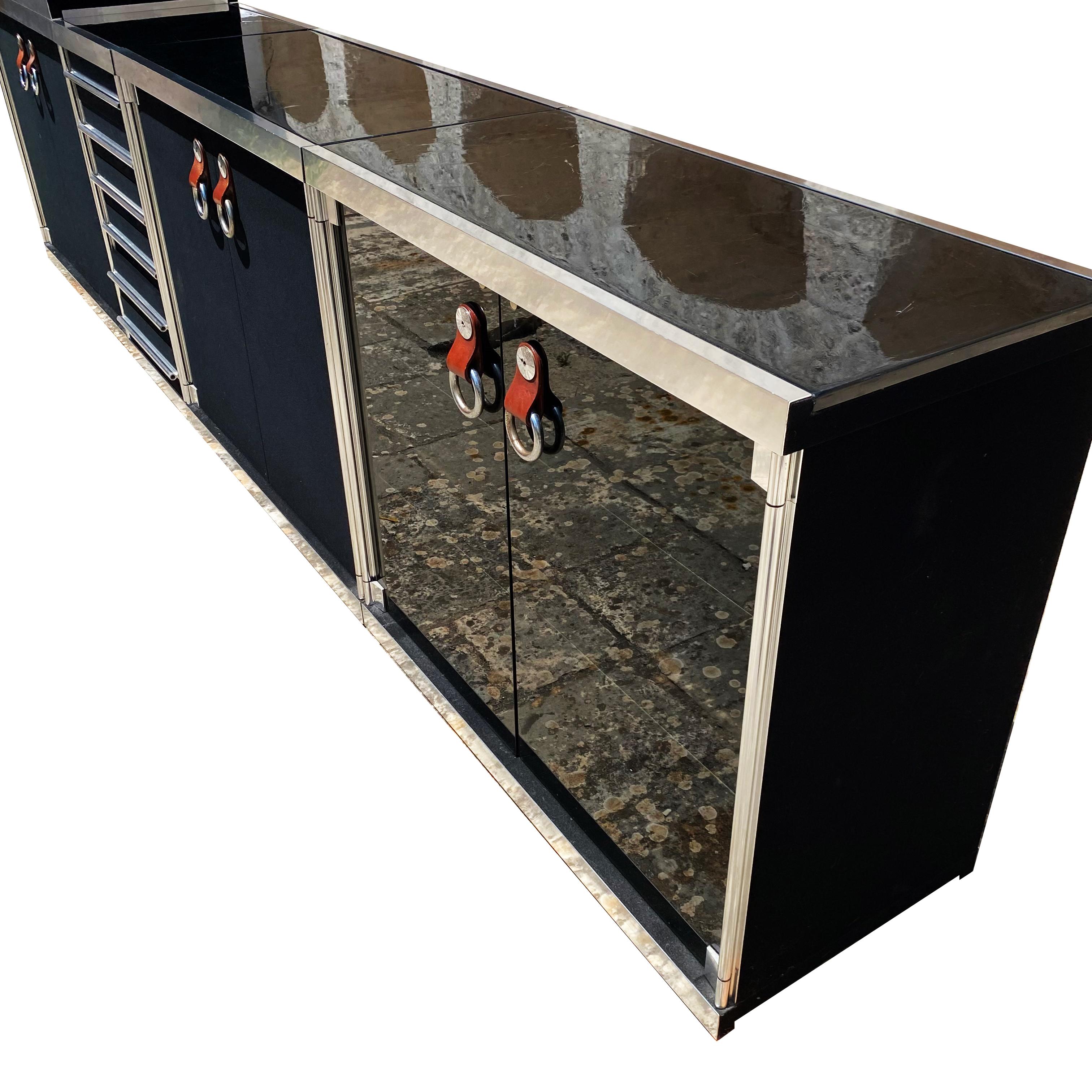 Crystal Guido Faleschini 5 modules Sideboard for Hermès