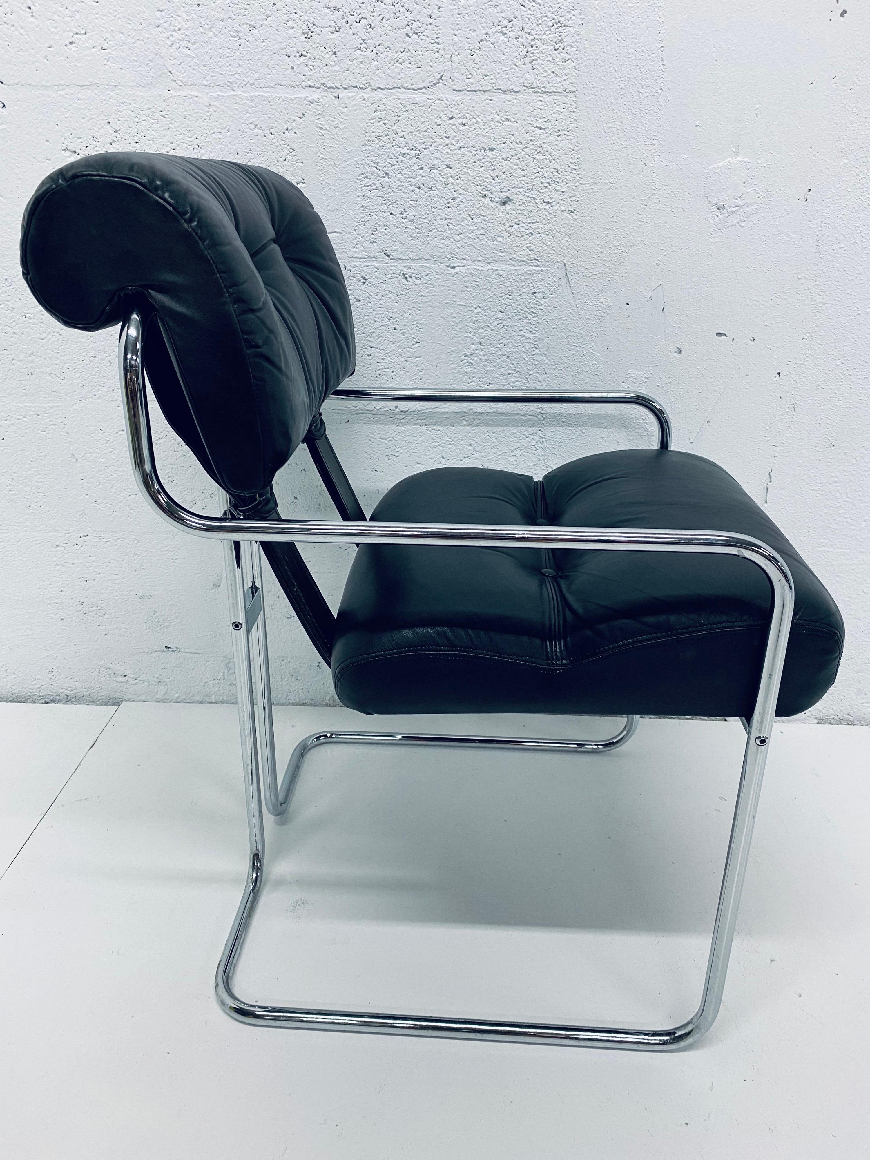 European Guido Faleschini Black Leather 