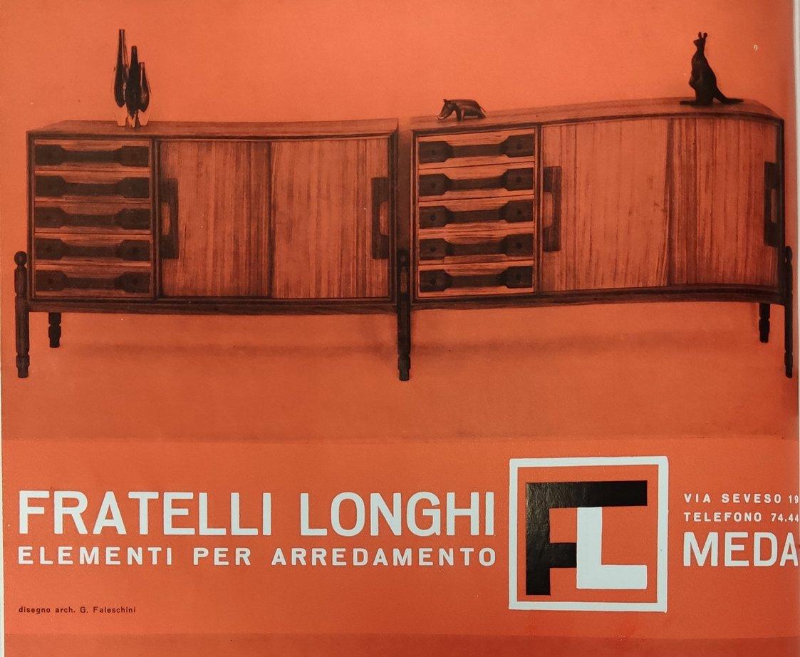 Italian Teak Cabinet by Guido Faleschini for Fratelli Longhi, 1950s  11