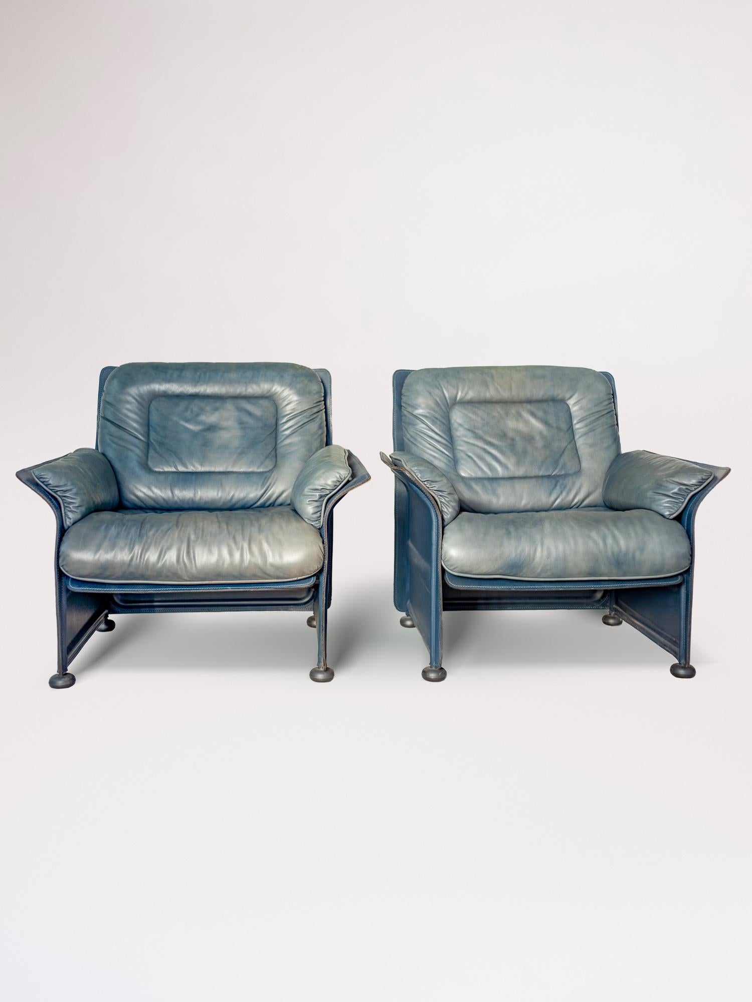 Mid-Century Modern Guido Faleschini for I4 Mariani Meteora Club Chairs For Sale