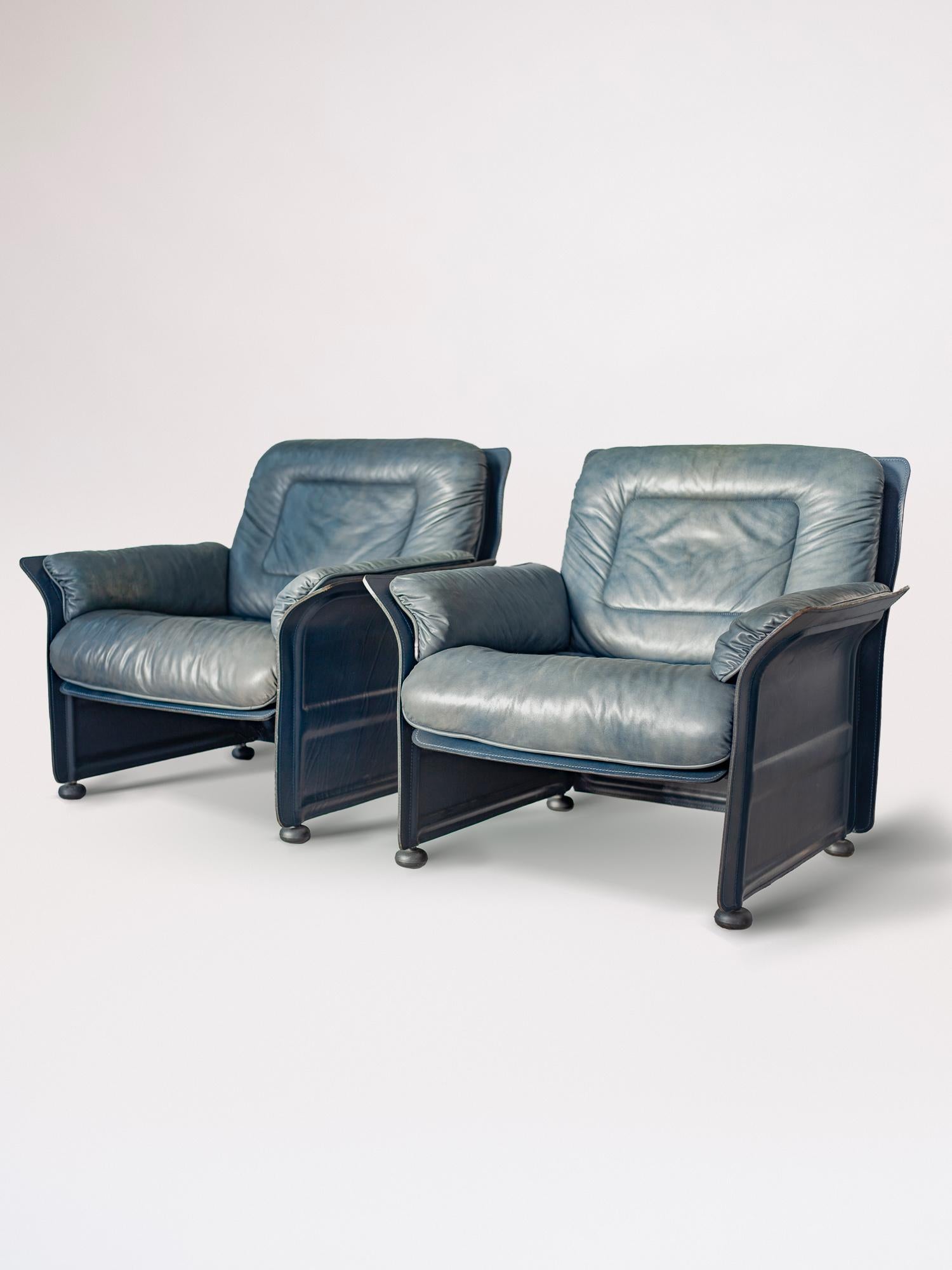 Italian Guido Faleschini for I4 Mariani Meteora Club Chairs For Sale