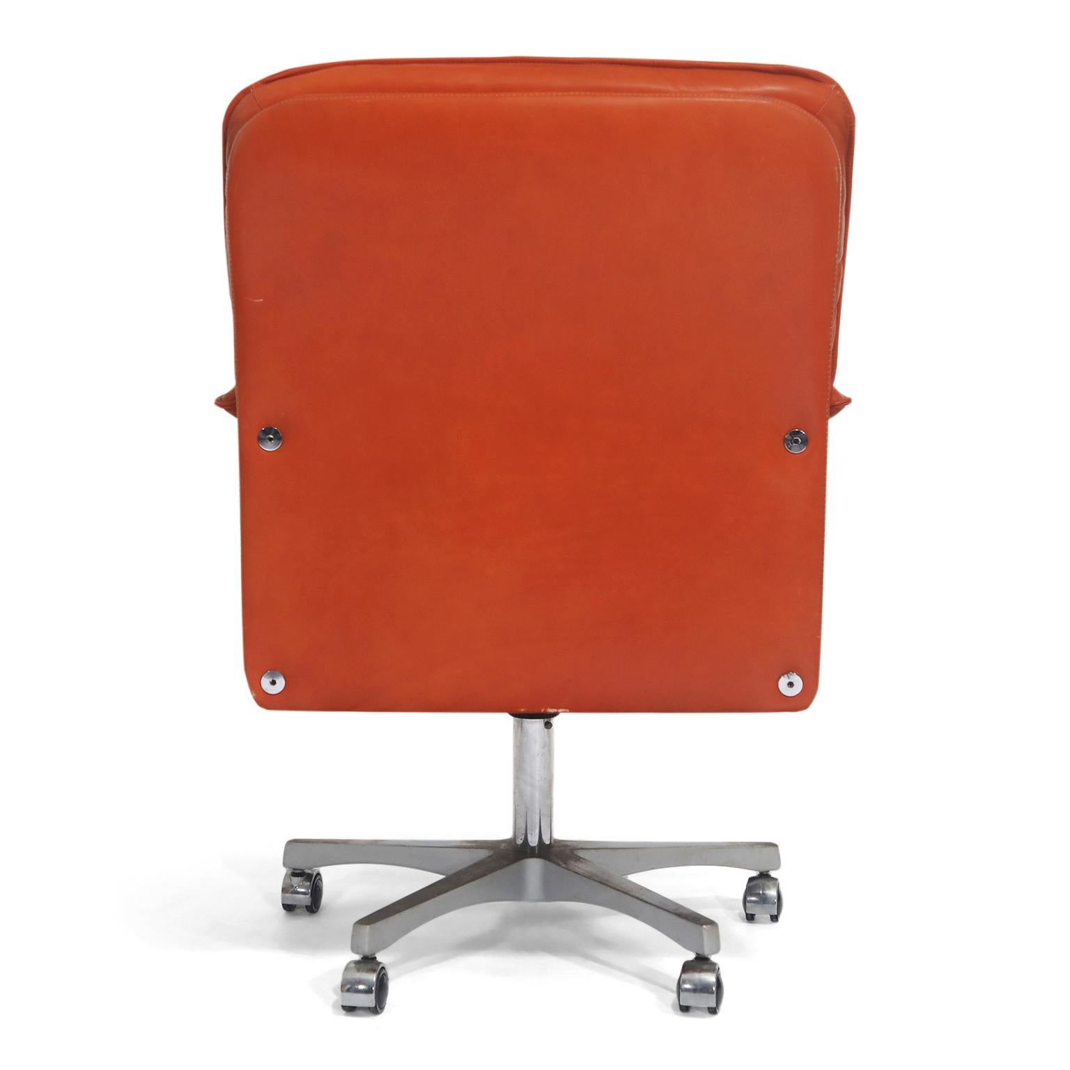 Modern Guido Faleschini for i4 Mariani, Pace Collection, Leather Management Desk Chairs