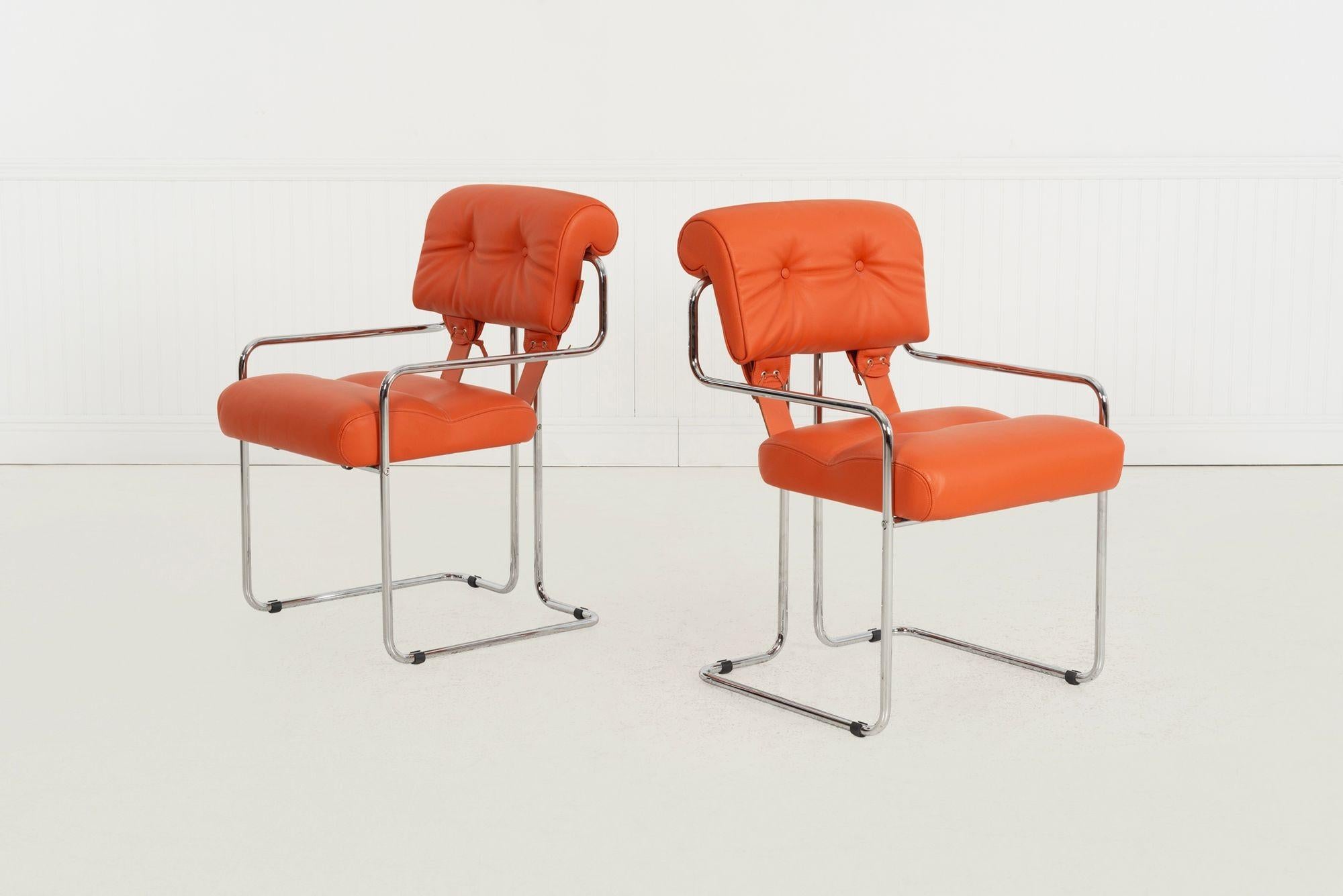 Guido Faleschini pour i4 Mariani Chaises de salle à manger Tucroma, ensemble de six, Italie, 1971 Bon état - En vente à Chicago, IL