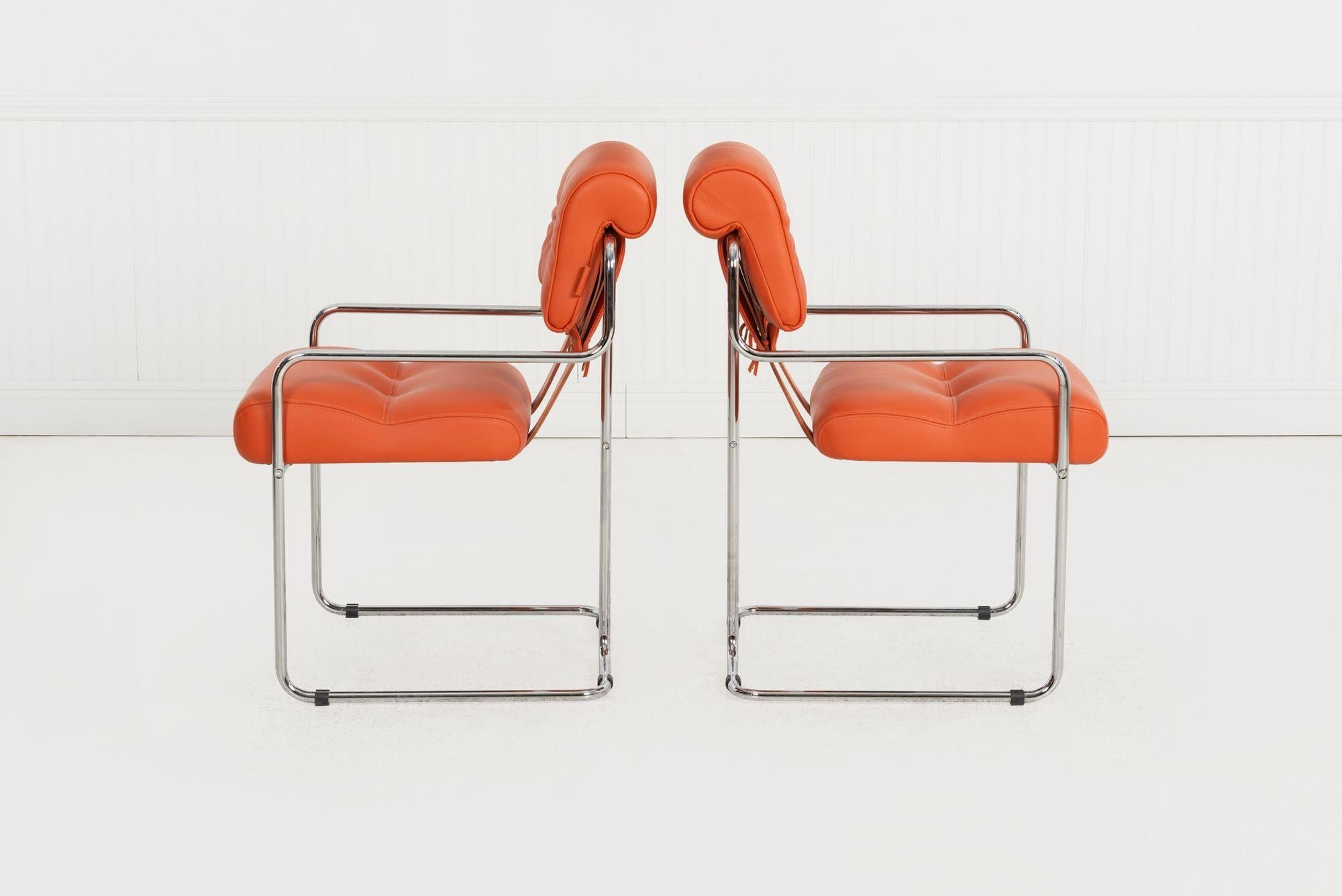 Fin du 20e siècle Guido Faleschini pour i4 Mariani Chaises de salle à manger Tucroma, ensemble de six, Italie, 1971 en vente