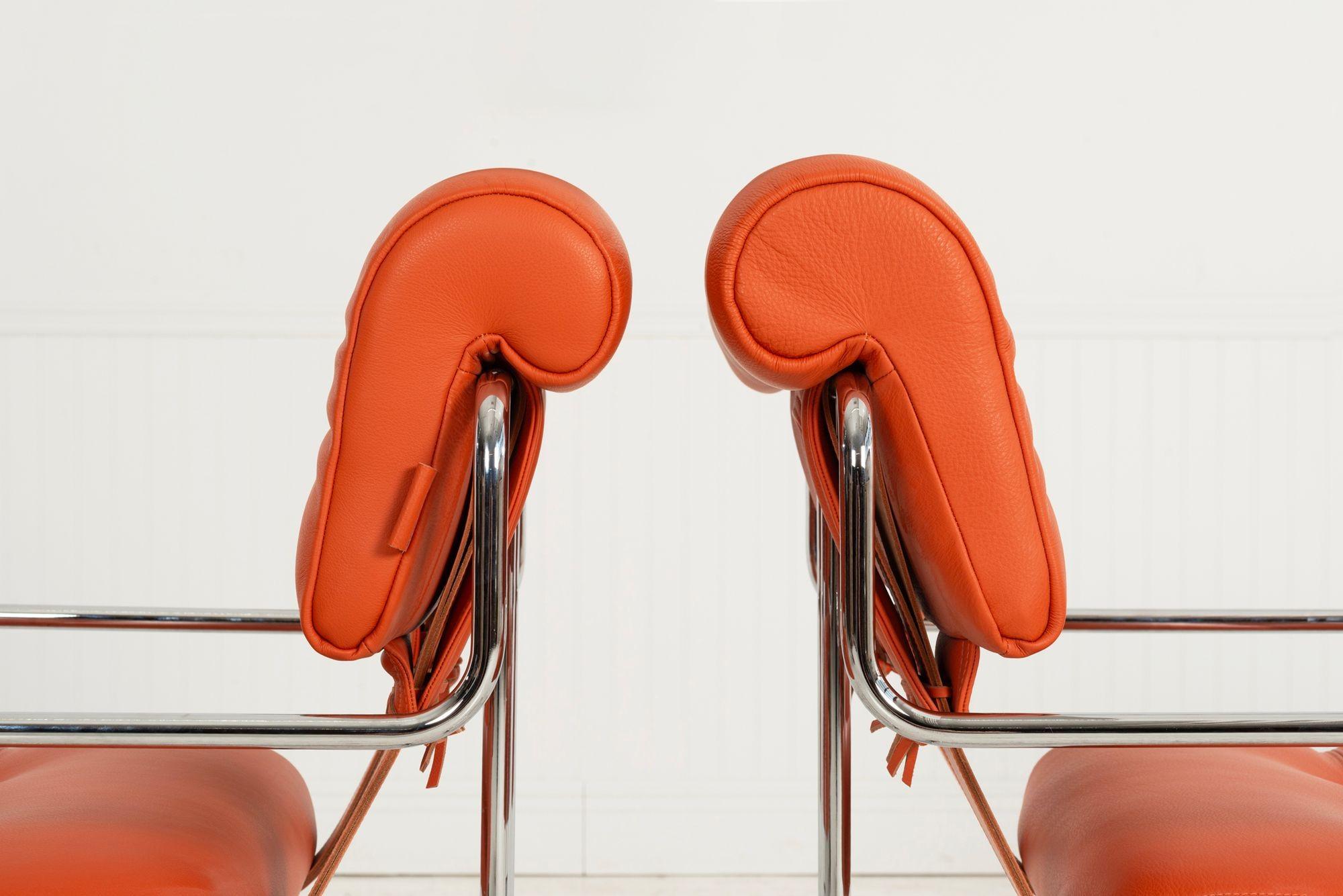 Guido Faleschini pour i4 Mariani Chaises de salle à manger Tucroma, ensemble de six, Italie, 1971 en vente 1