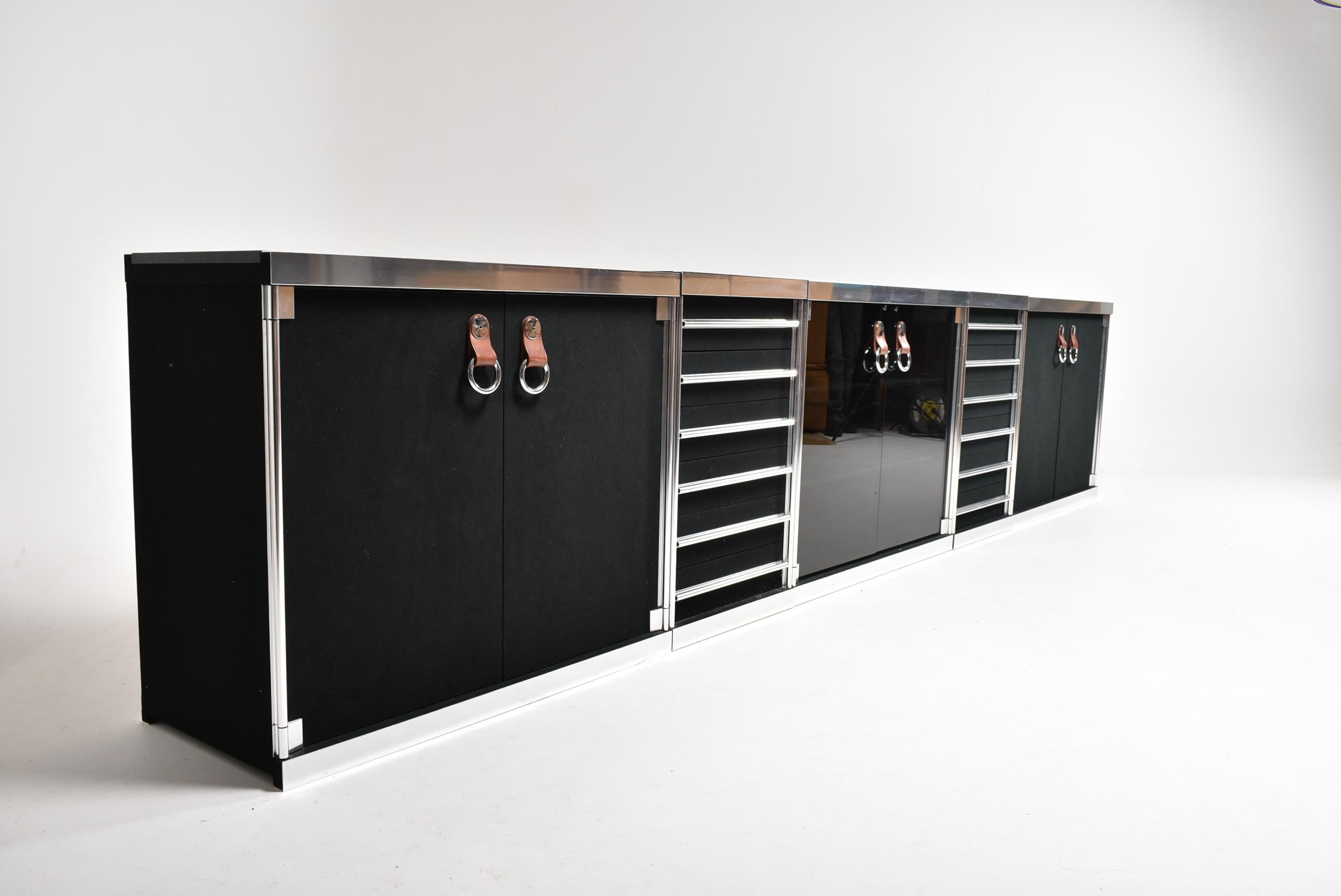 Guido Faleschini for Mariani, 5 Parts Sideboard For Hermès, France, 1970 3