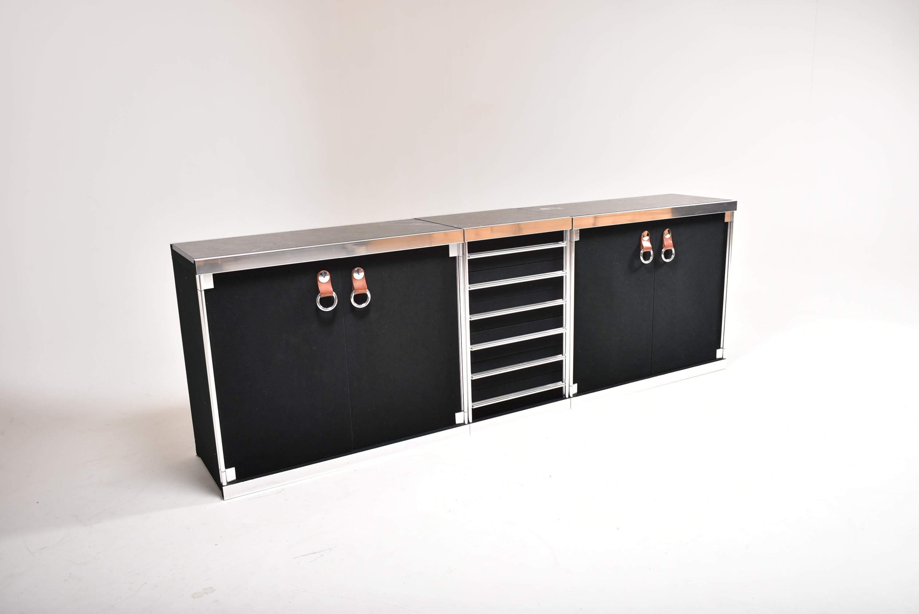 Guido Faleschini for Mariani, 5 Parts Sideboard For Hermès, France, 1970 8