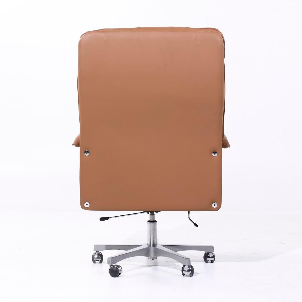 Guido Faleschini para Mariani MCM Silla de escritorio ejecutiva grande de piel italiana en Bueno estado para la venta en Countryside, IL