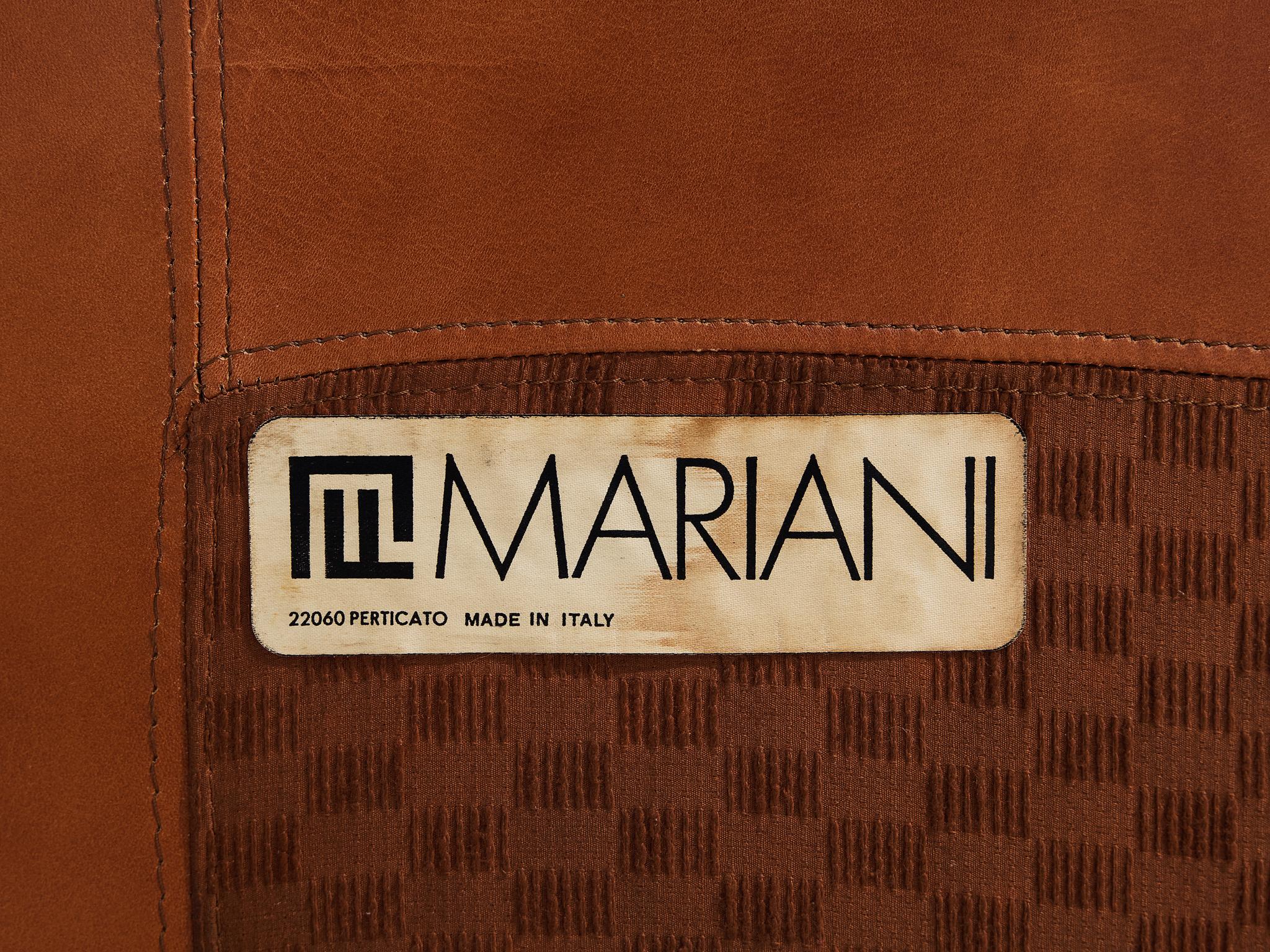 Guido Faleschini for Mariani Set of Bed, Nightstands and Stools in Leather 7