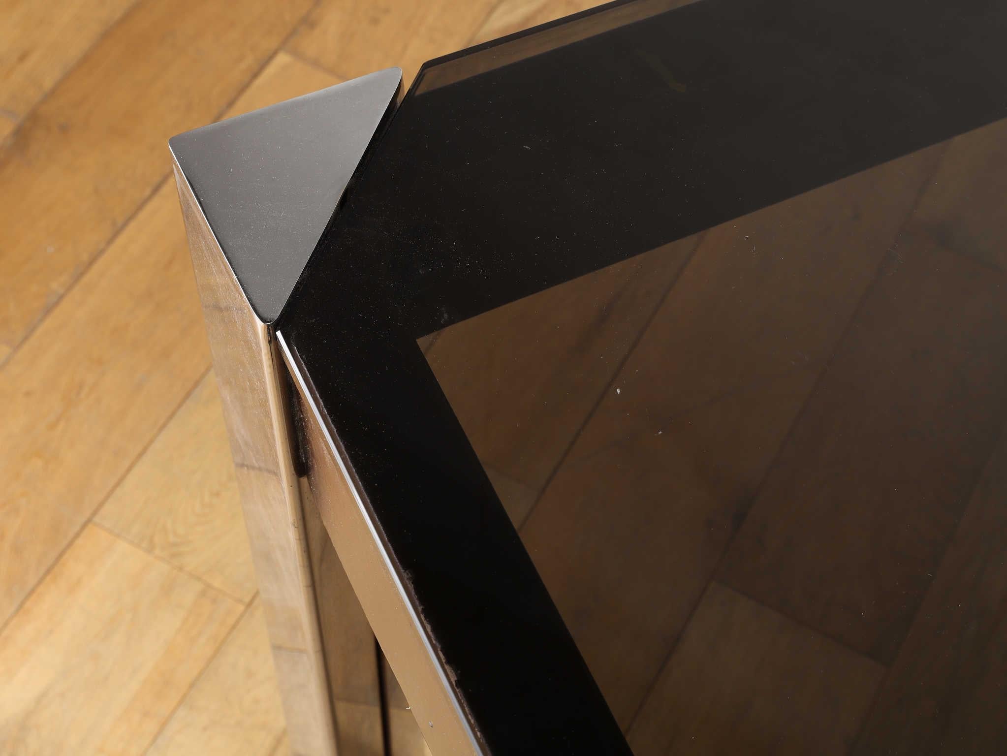 Guido Faleschini Glass Table For HERMES 1970's For Sale 4