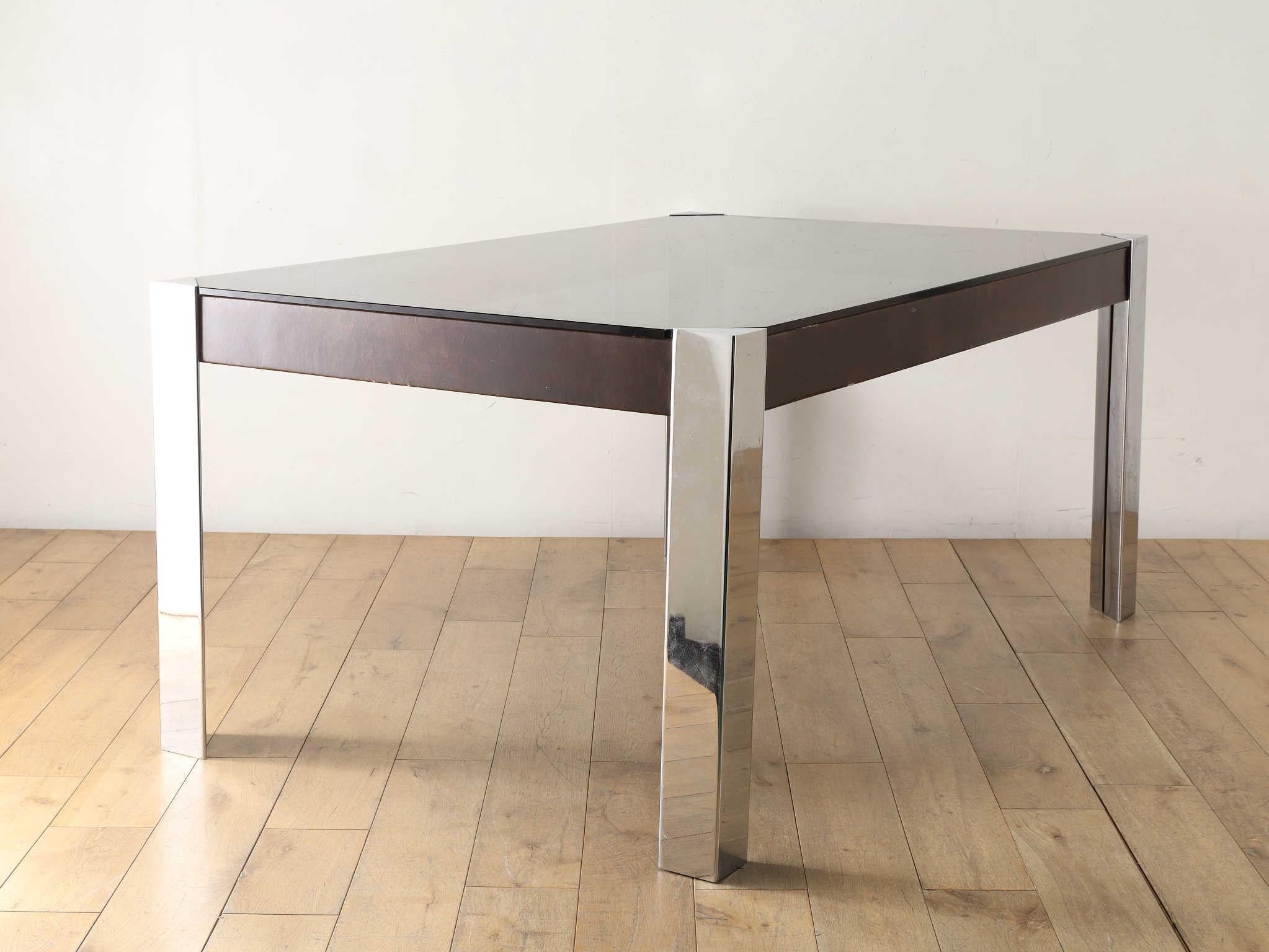 Guido Faleschini Glass Table For HERMES 1970's For Sale 6