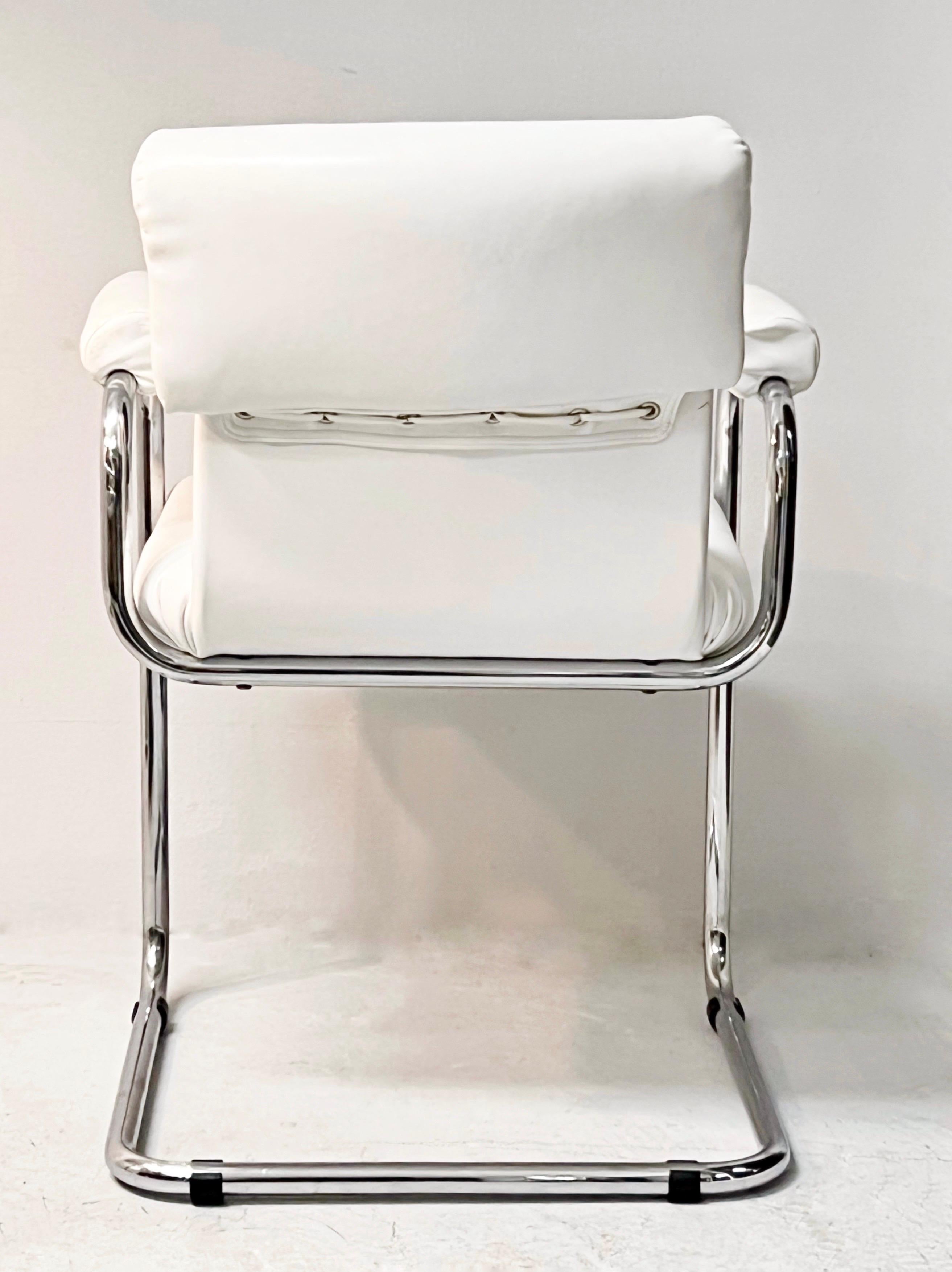 Guido Faleschini i4 Mariani White Leather Dining Chair, 2 Available 2