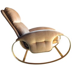 Guido Faleschini Rocking Chair Armchair Italian, 1970