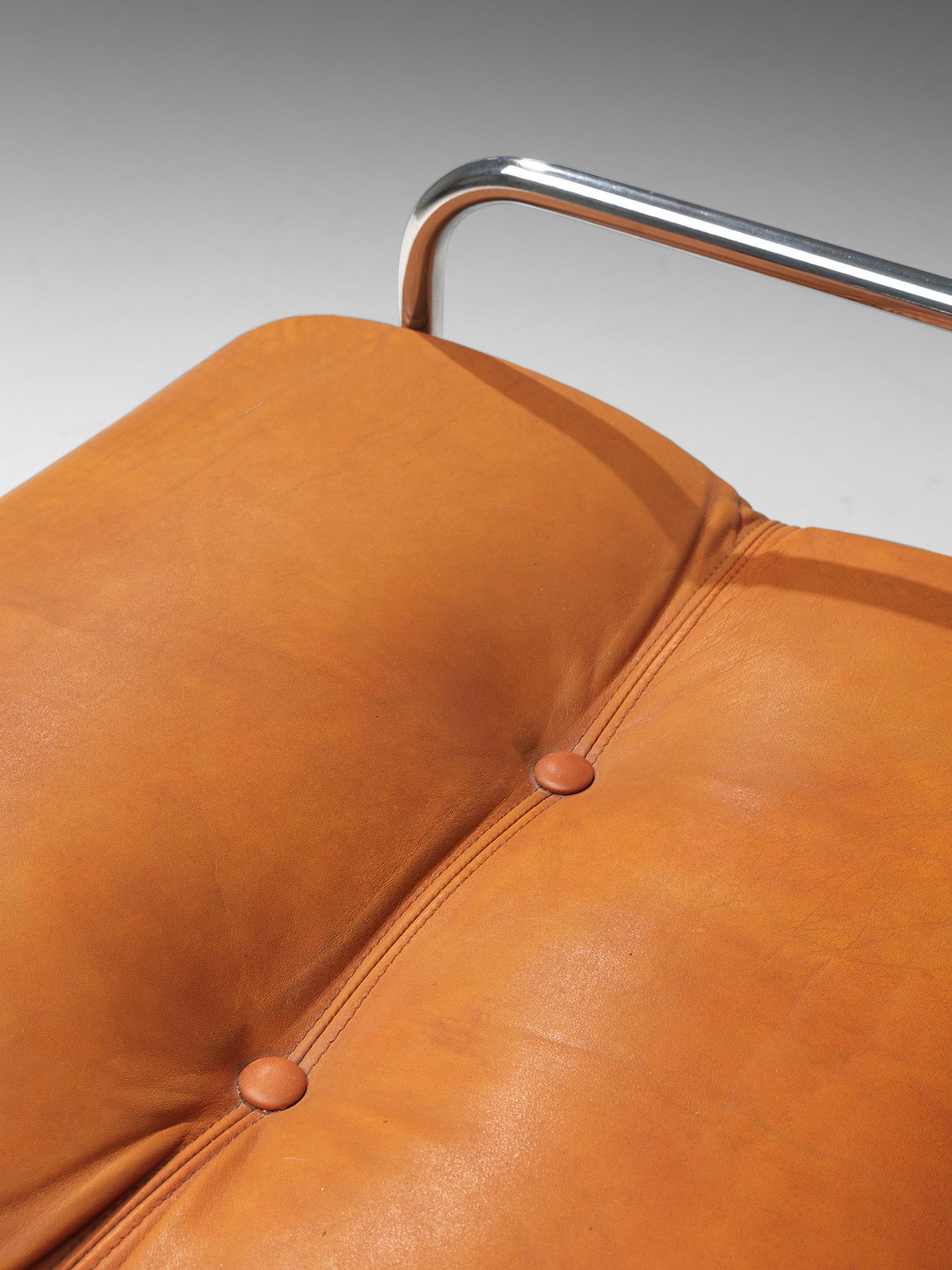 Guido Faleschini Set of Six 'Tucroma' Chairs in Cognac Leather 2