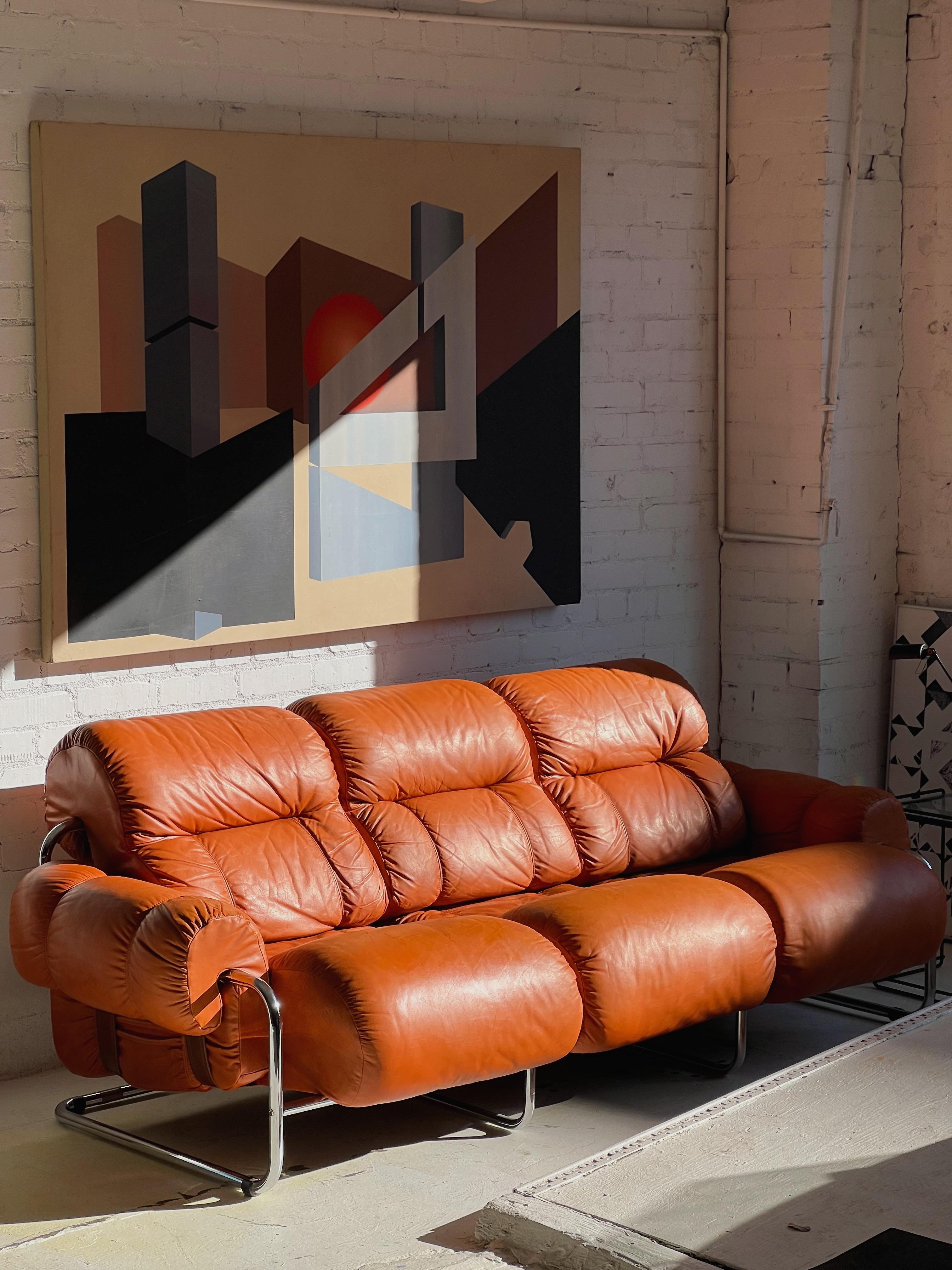 Guido Faleschini „Tucroma“ 3-Sitzer-Sofa für i4Mariani, Pace Collection (Moderne der Mitte des Jahrhunderts) im Angebot
