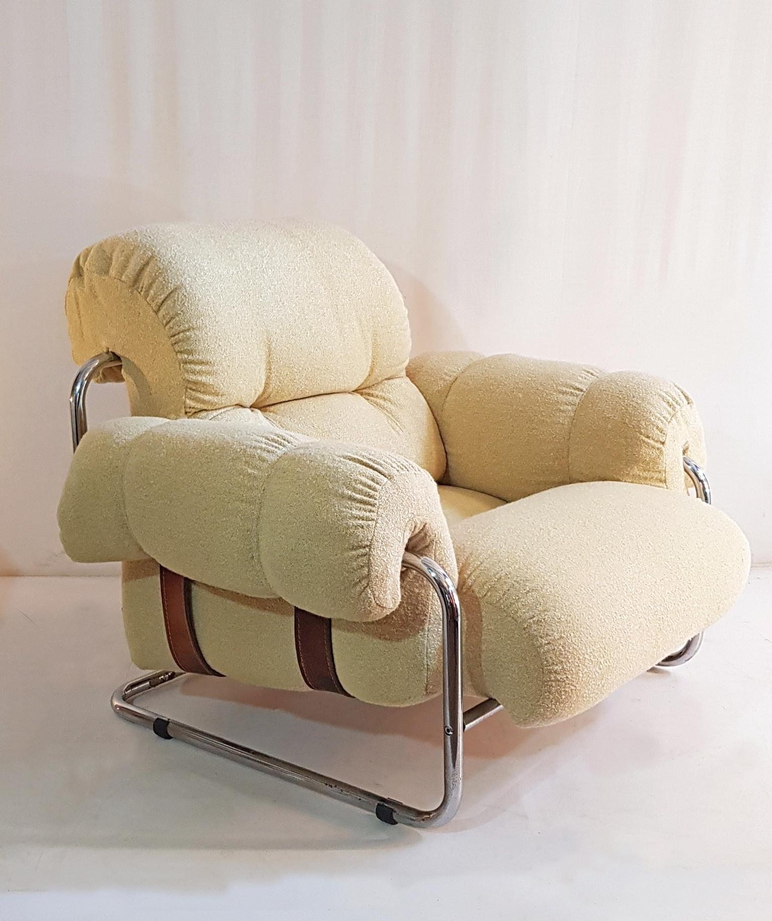 20th Century Guido Faleschini Tucroma Lounge Chairs for Mariani