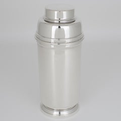 Guido Galbiati, Italy, Modernist Silver Plate Cocktail Shaker
