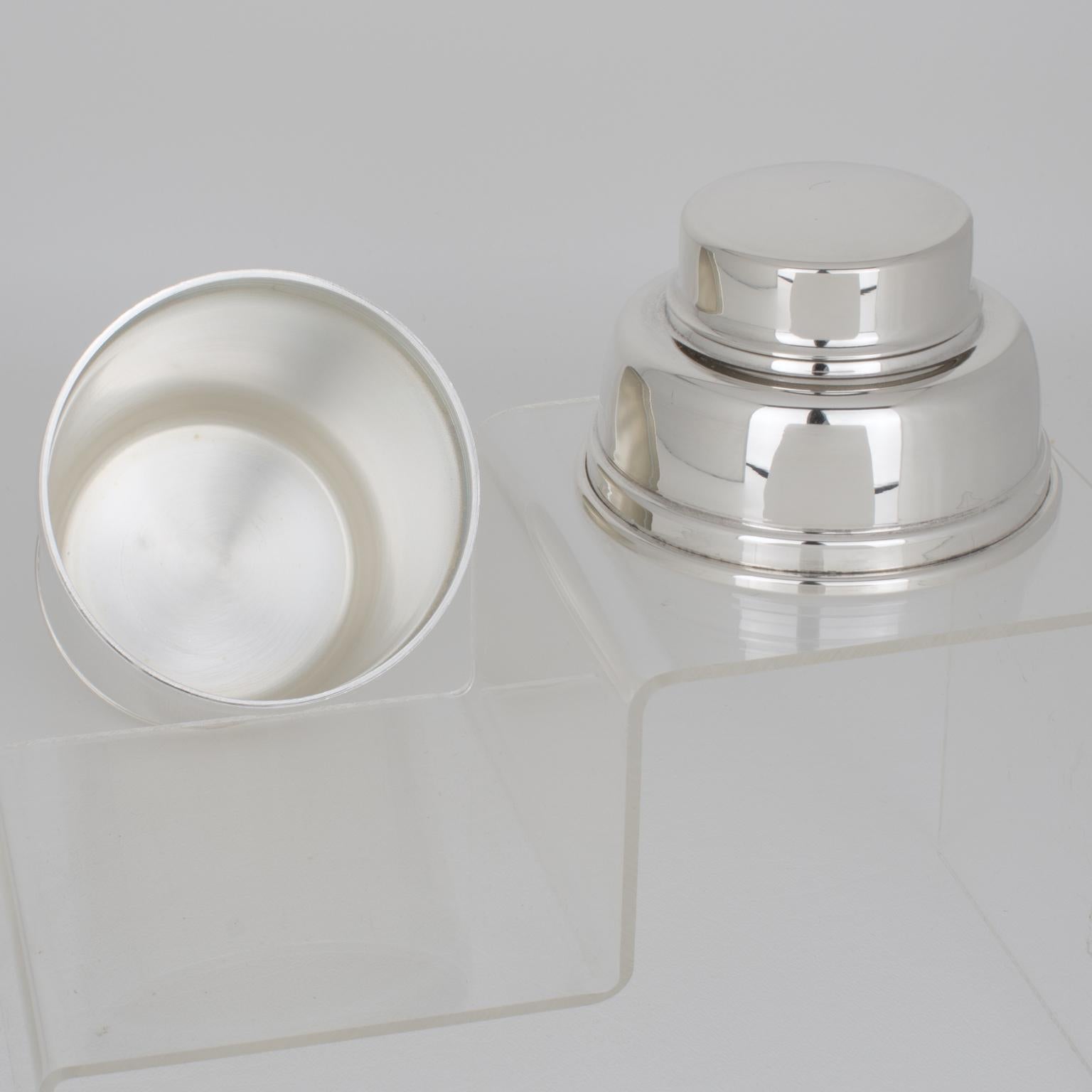 Guido Galbiati, Italia, Coctelera modernista de plata plateada Metal en venta