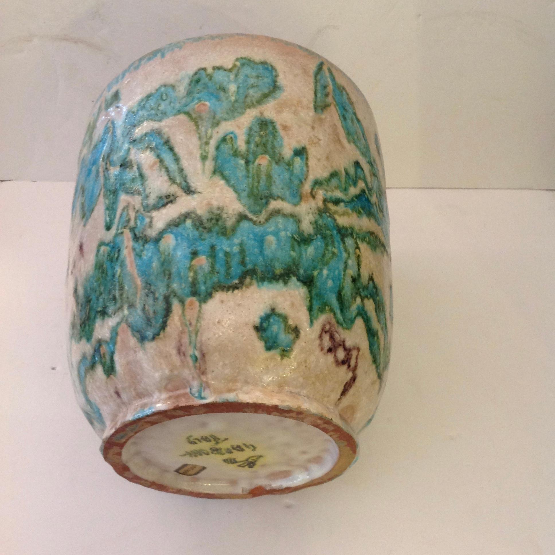 Hand-Crafted Guido Gambone Art Pottery Vase