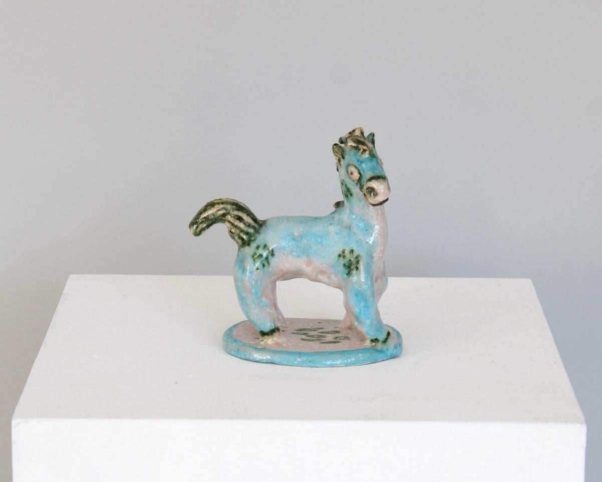 Set von vier italienischen Keramik-Tierskulpturen mit Tierfiguren aus Guido Gambone  im Angebot 4
