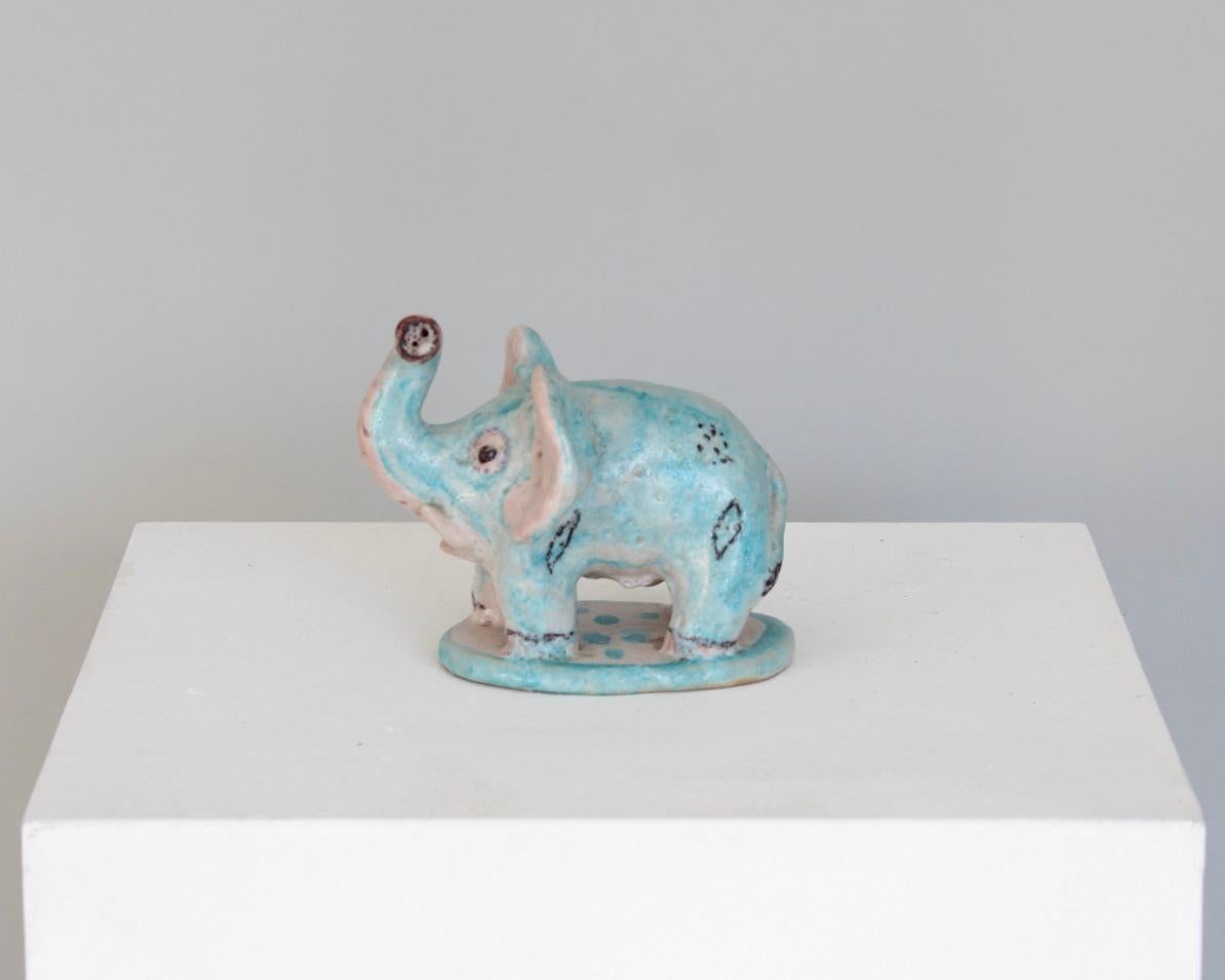 Set von vier italienischen Keramik-Tierskulpturen mit Tierfiguren aus Guido Gambone  im Angebot 6