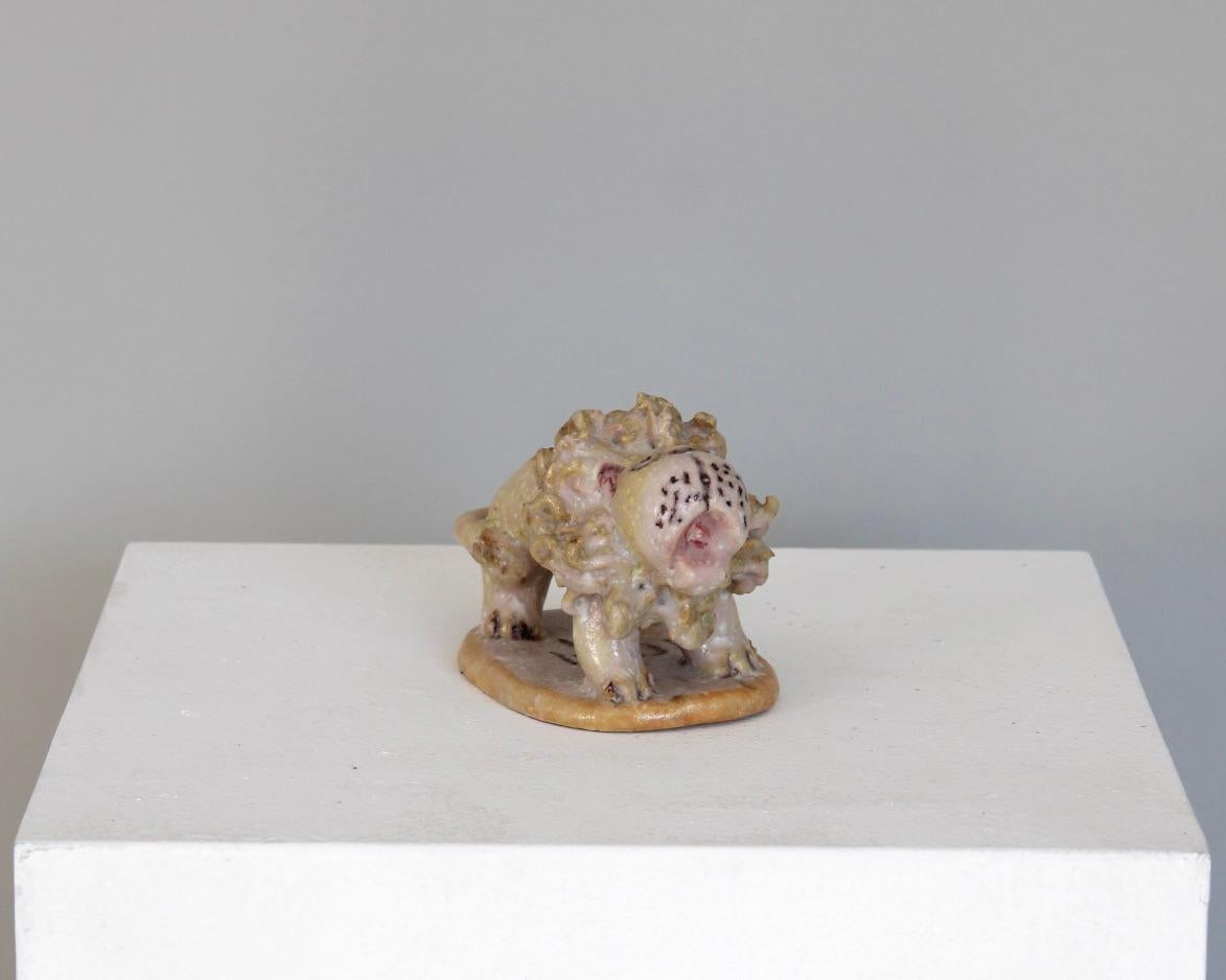 Set von vier italienischen Keramik-Tierskulpturen mit Tierfiguren aus Guido Gambone  im Angebot 7