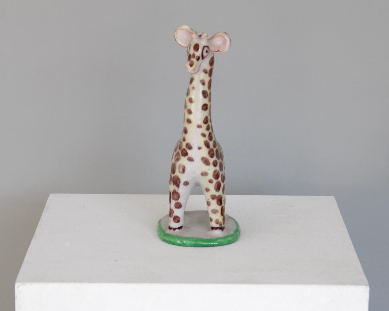 Set von vier italienischen Keramik-Tierskulpturen mit Tierfiguren aus Guido Gambone  im Angebot 9
