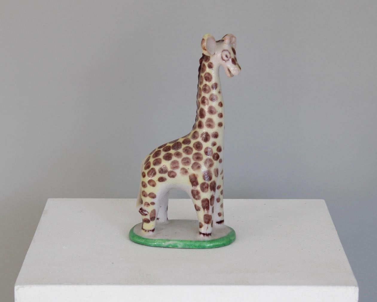 Set von vier italienischen Keramik-Tierskulpturen mit Tierfiguren aus Guido Gambone  im Angebot 11
