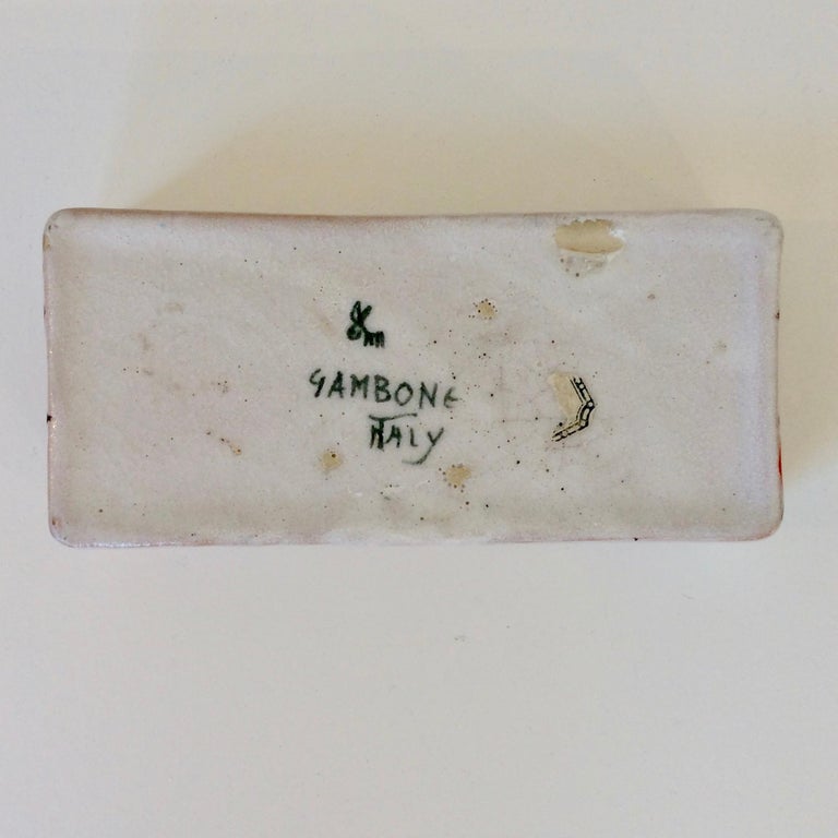 Guido Gambone Ceramic Box, circa 1950, Italy For Sale 8