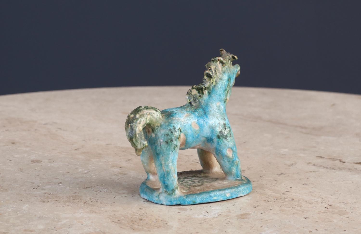 Mid-Century Modern Guido Gambone Ceramic Horse Sculpture For Sale