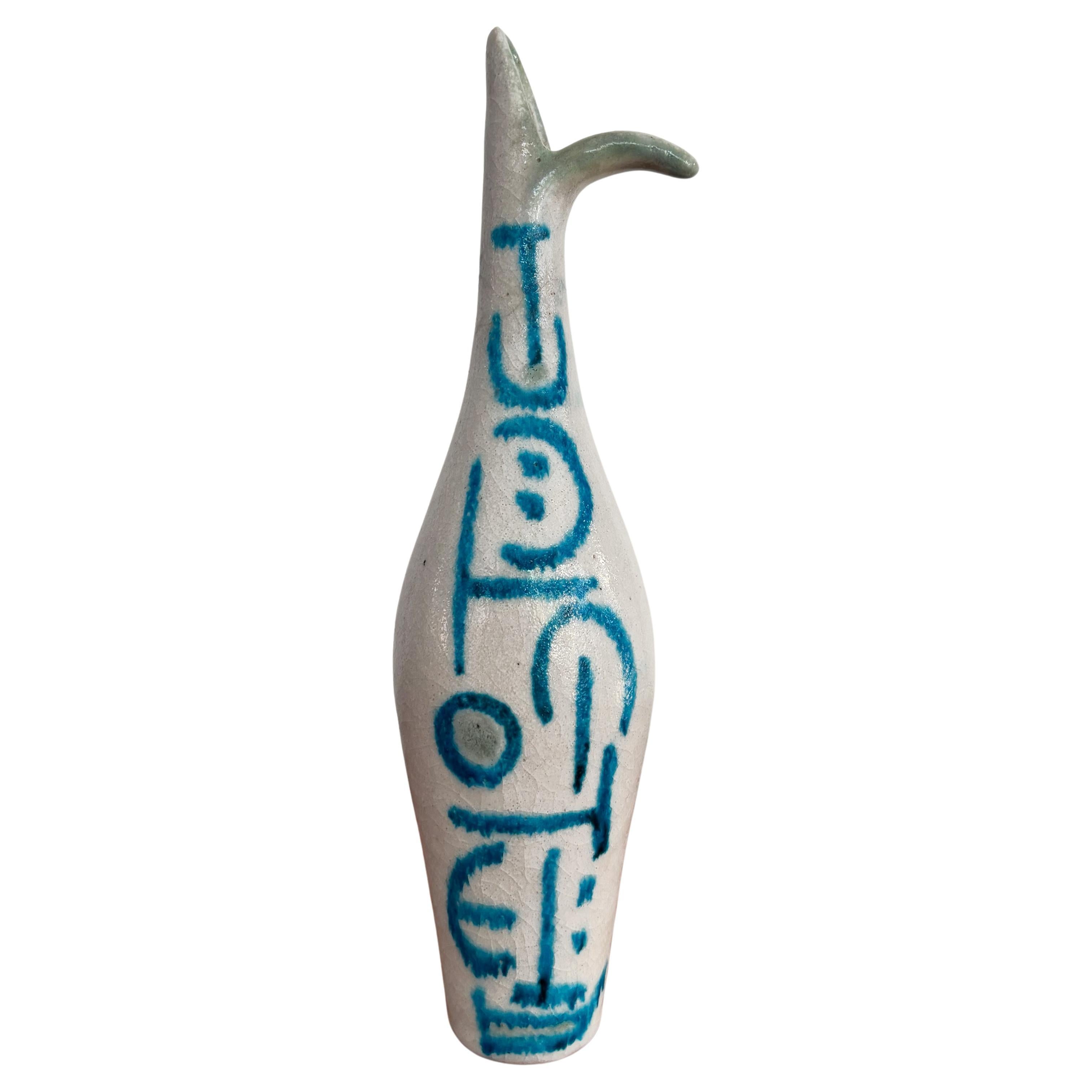 Guido Gambone Italian Midcentury Stoneware Ceramic Vase 1950s