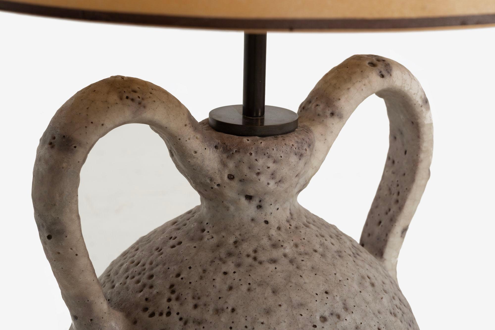 Italian Guido Gambone Jug Form Table Lamp Italy 1955 For Sale