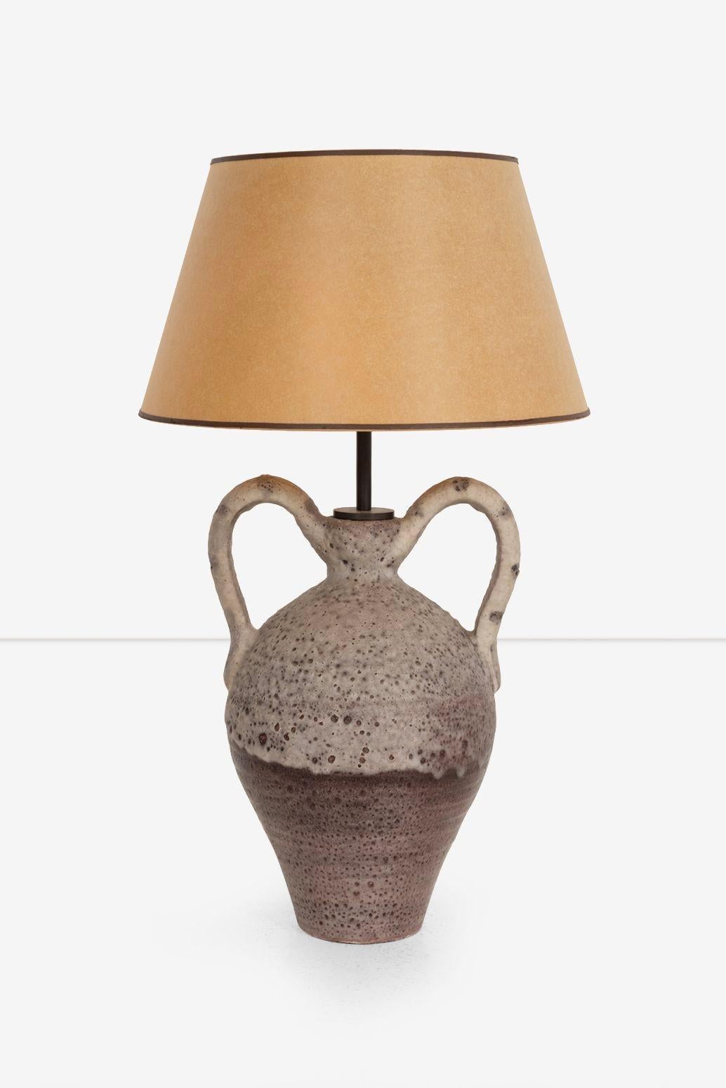 Mid-20th Century Guido Gambone Jug Form Table Lamp Italy 1955 For Sale