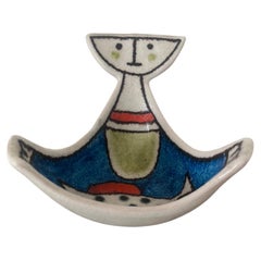 Vide-poche in ceramica di Guido Gambone, stile Mid-Century, Italia, 1960