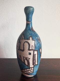 Guido Gambone: Keramikvase im Midcentury-Modern-Stil, Italien, 1950er Jahre
