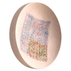 Guido Gambone Monumental Abstract Studio Pottery Bowl/ Charger, Italy