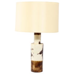 Guido Gambone, grande lampe de bureau italienne colorée rare, Italie, années 1950