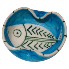 Guido Gambone, Dekoschale aus Keramik, „Fish“, 1950er Jahre