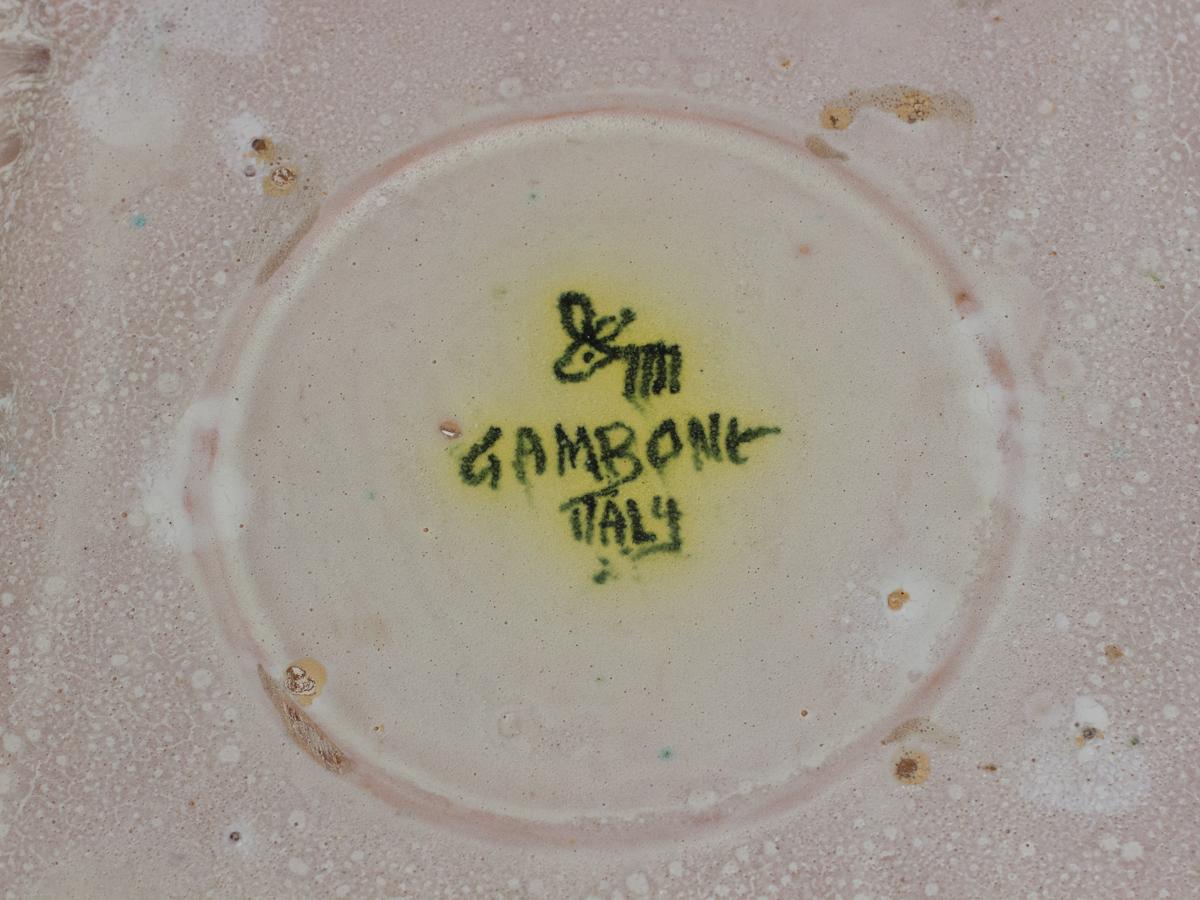 Guido Gambone Square Ceramic Tray 4