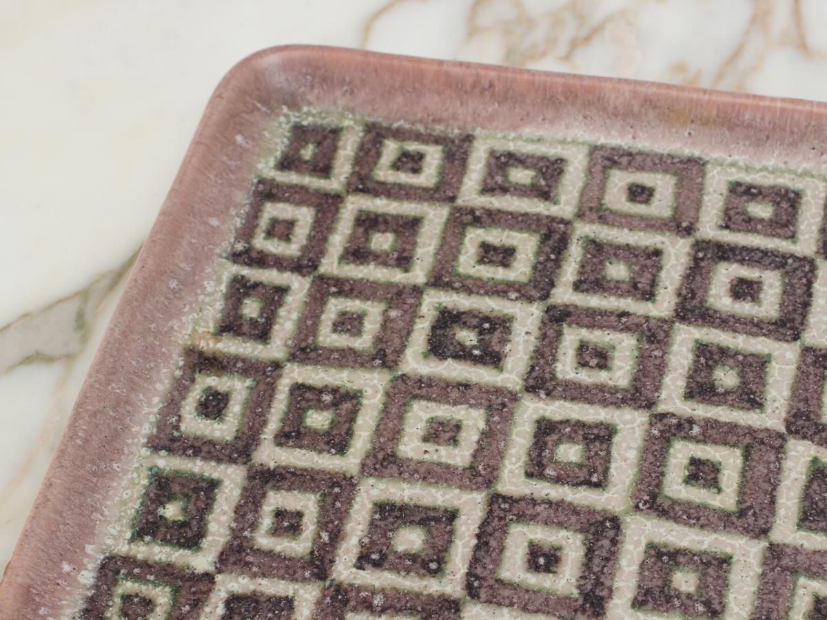 Guido Gambone Square Ceramic Tray 1