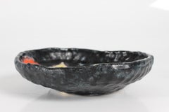 Guido Gambone Unique Decorative Rustic Ceramic Bowl Handcrafted in Italy 1950s