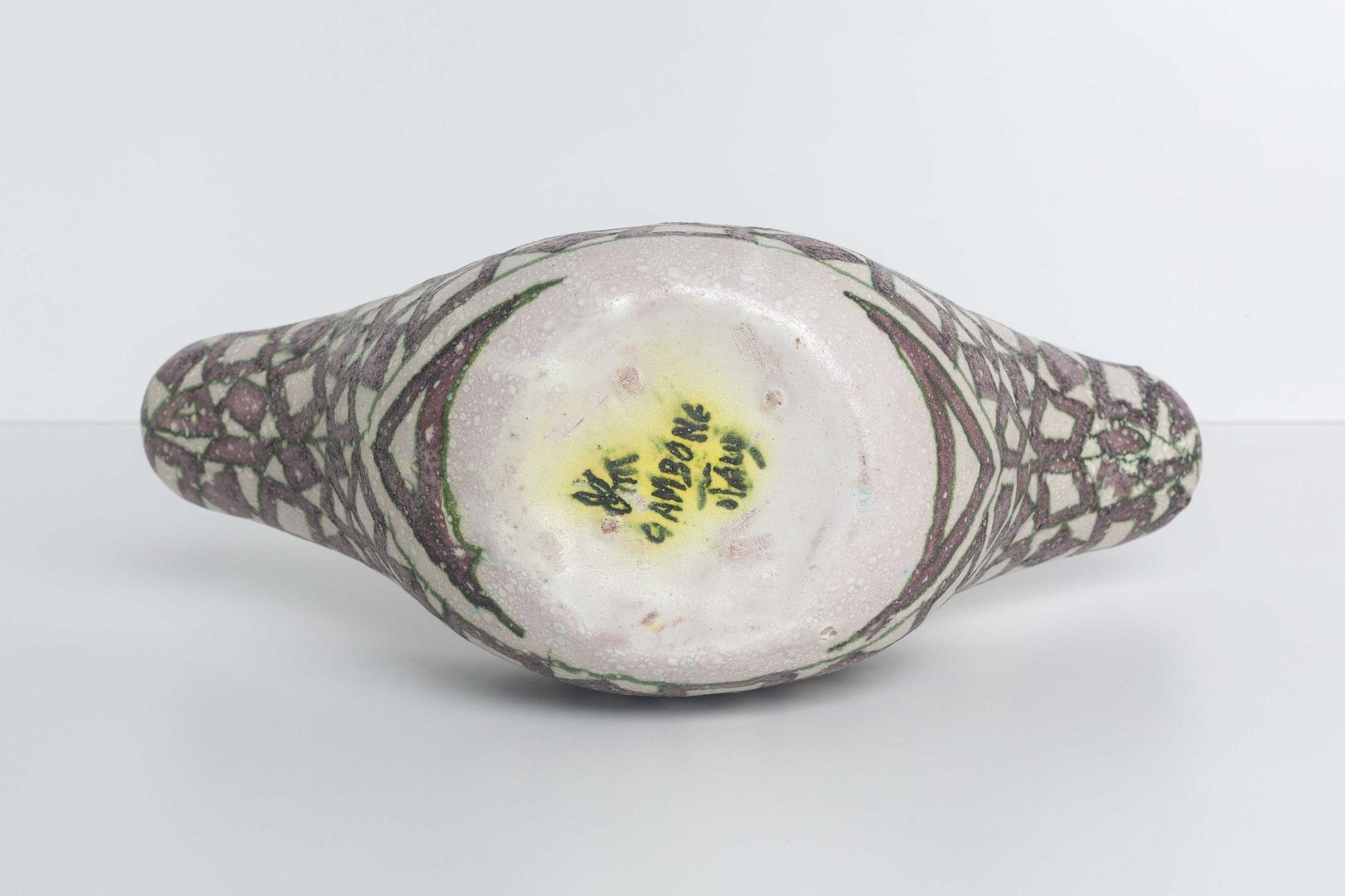 Guido Gambone Vessel Glazed Stoneware Italy, 1955 For Sale 6