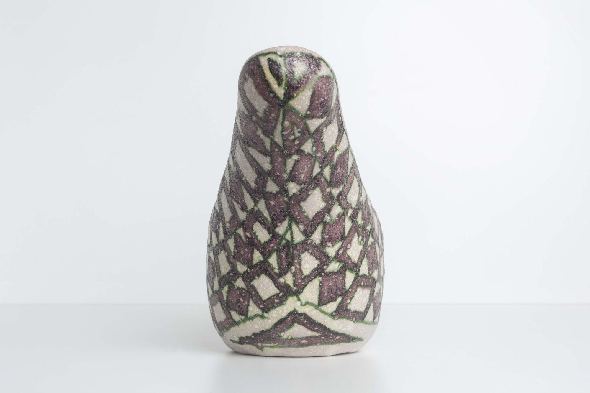 Guido Gambone Vessel Glazed Stoneware Italy, 1955 For Sale 2