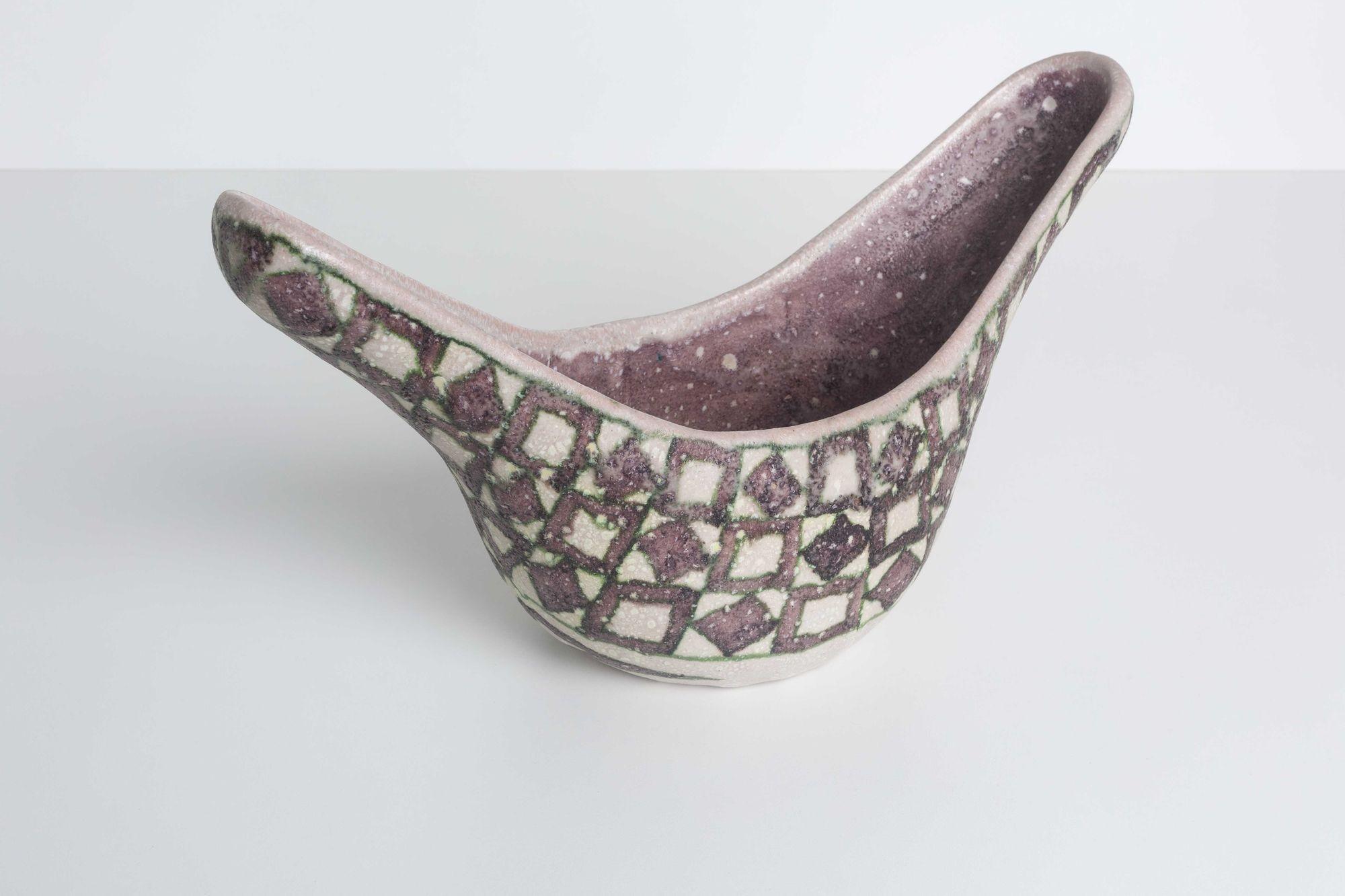 Guido Gambone Vessel Glazed Stoneware Italy, 1955 For Sale 4