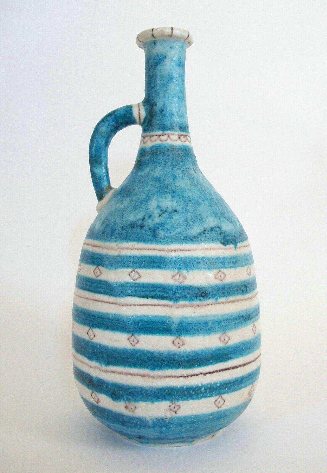 Mid-Century Modern Vase monumental en céramique émaillée GUIDO GAMBONE, VIETRI, Italie, vers les années 1950 en vente