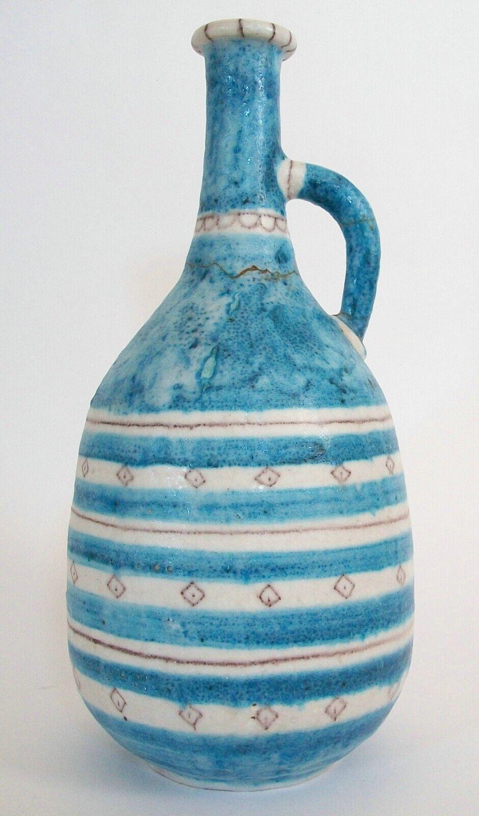 italien Vase monumental en céramique émaillée GUIDO GAMBONE, VIETRI, Italie, vers les années 1950 en vente